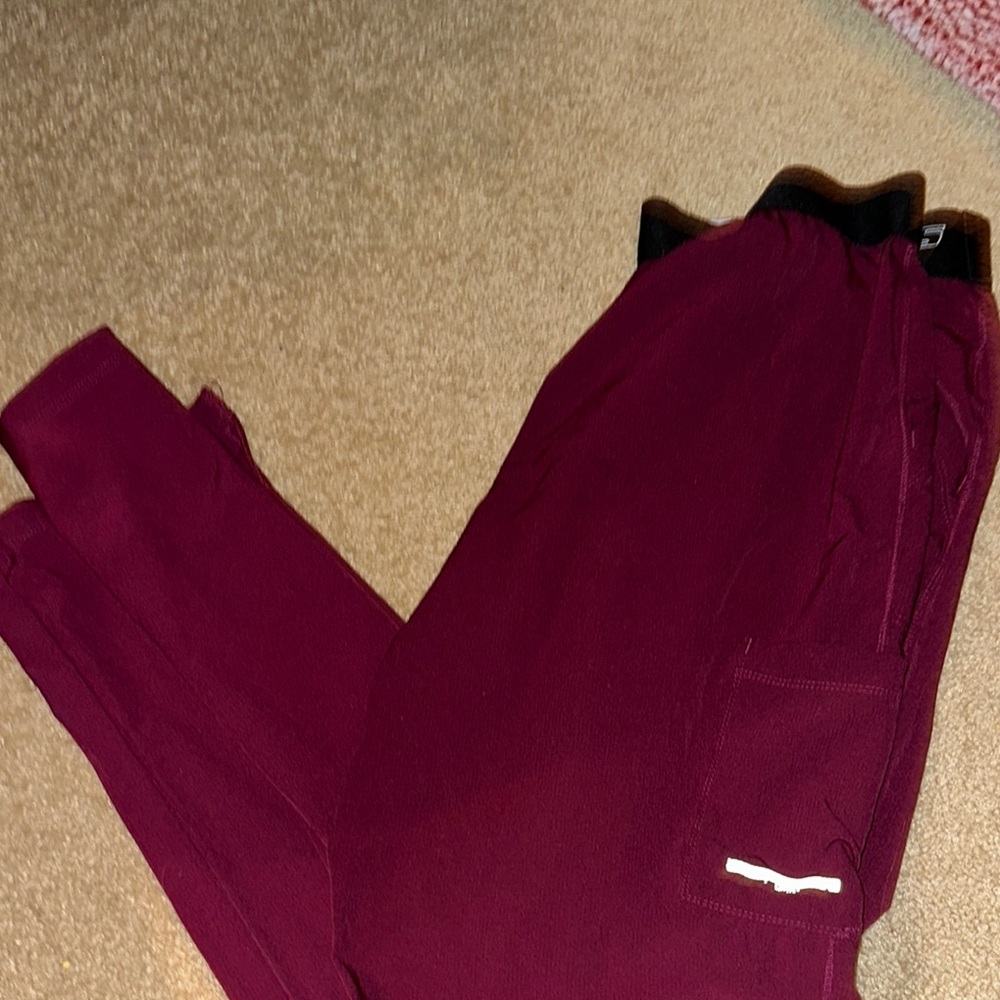 Skechers Red Sweatpants Tapered Leg Soft Material